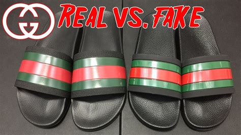 gucci slide fake|Gucci knockoff slides.